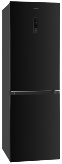 ARDESTO Ref with bottom freezer, 184×60х66.5, ref-218L, freez.-97L, 2doors, А+, NF, fresh zone, black