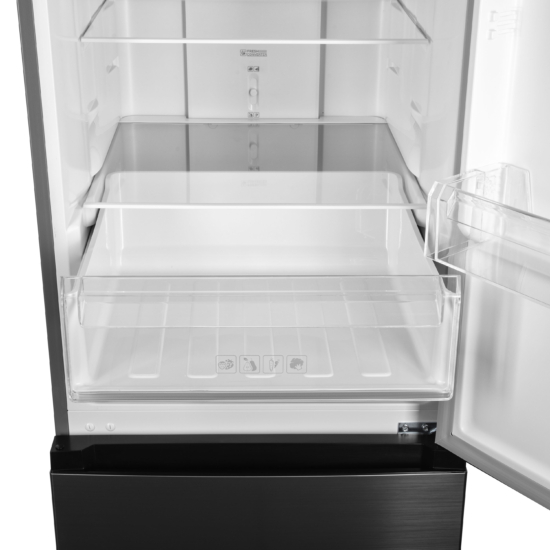 ARDESTO Ref with bottom freezer, 184×60х66.5, ref-218L, freez.-97L, 2doors, А+, NF, fresh zone, inox