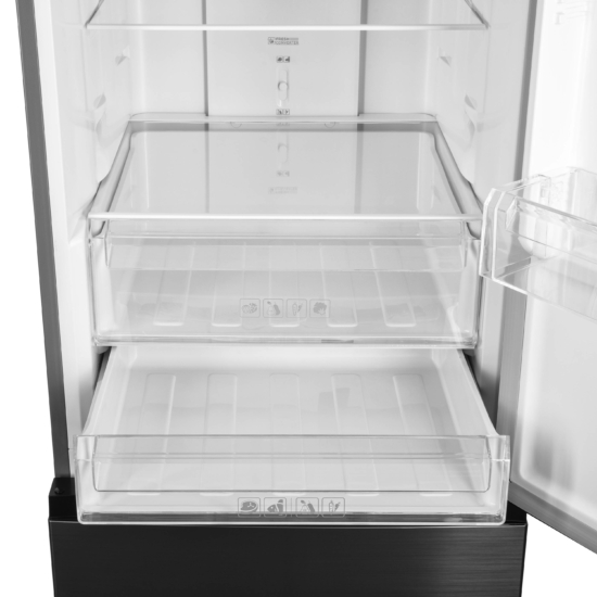 ARDESTO Ref with bottom freezer, 184×60х66.5, ref-218L, freez.-97L, 2doors, А+, NF, fresh zone, inox