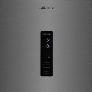 ARDESTO Ref with bottom freezer, 184×60х66.5, ref-218L, freez.-97L, 2doors, А+, NF, fresh zone, inox