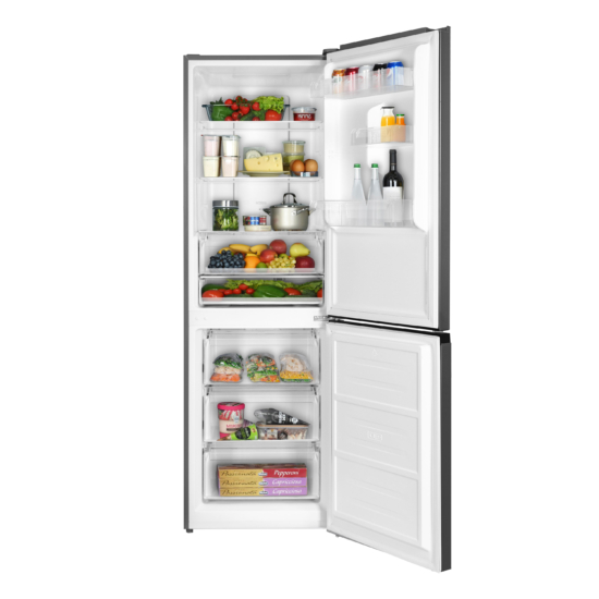 ARDESTO Ref with bottom freezer, 184×60х66.5, ref-218L, freez.-97L, 2doors, А+, NF, fresh zone, inox