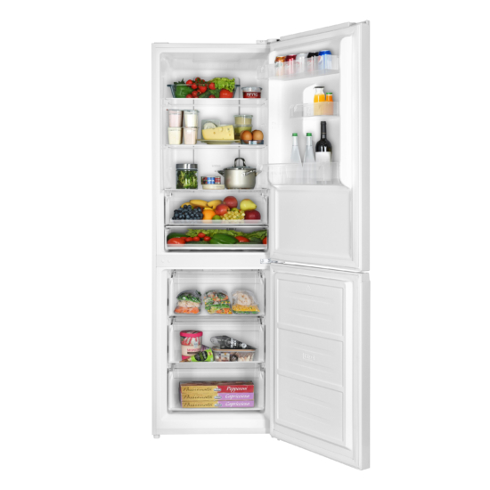 ARDESTO Ref with bottom freezer, 184×60х66.5, ref-218L, freez.-97L, 2doors, А+, NF, fresh zone, white