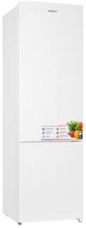 ARDESTO Ref with bottom freezer, 177×54.7×56.8, ref-198L, freez.-62L, 2doors, A+, ST, white