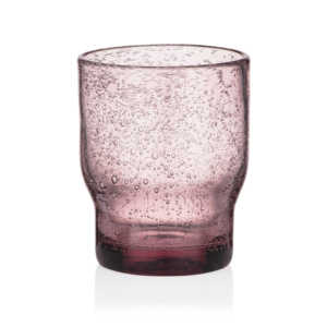 ARDESTO Low glasses set Bubble 300ml, 2pcs, скло, pink