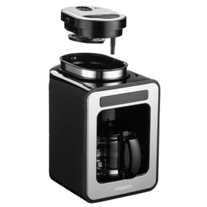 ARDESTO coffee maker drip 0.6l, ground + beans, display, silver-black