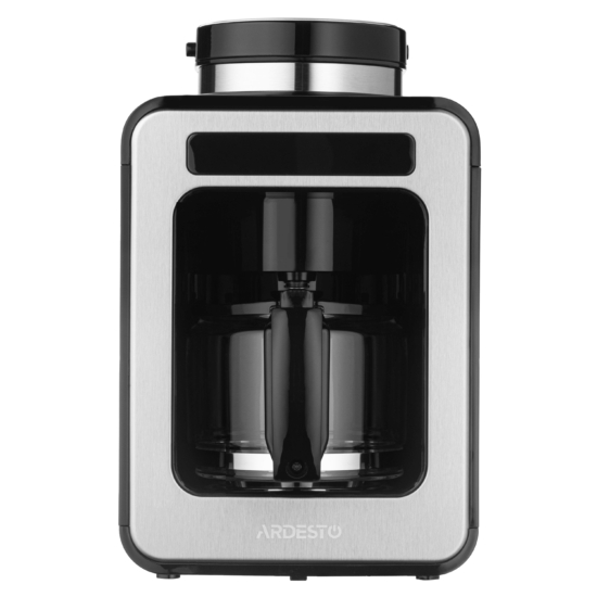 ARDESTO coffee maker drip 0.6l, ground + beans, display, silver-black