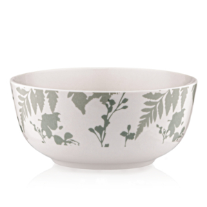 ARDESTO Bowl Capri, 510ml, 13.8cm, porcelain, white green