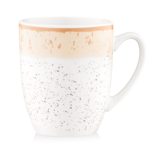 ARDESTO Mug Siena, 360ml, porcelain, white-yellow