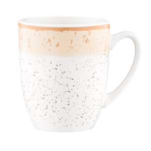 ARDESTO Mug Siena, 360ml, porcelain, white-yellow