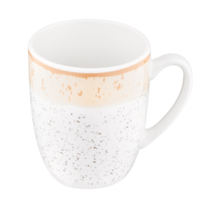 ARDESTO Mug Siena, 360ml, porcelain, white-yellow