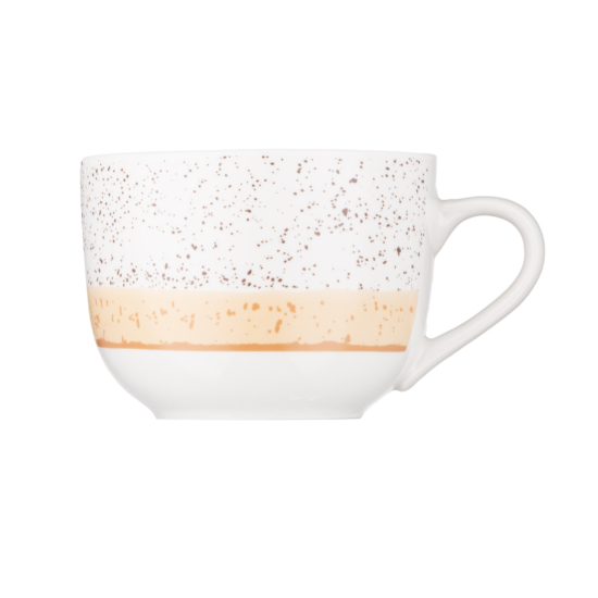 ARDESTO Mug Siena, 500ml, porcelain, white-yellow