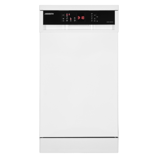 ARDESTO Dishwasher, 10sets, А++, 45cm, display, steam wash, white