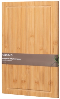 ARDESTO Cutting board with groove Midori, 33х22х1.5cm, bamboo