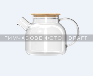 ARDESTO Заварник Gemini 600мл, боросиликатное стекло, бамбук, прозрачный