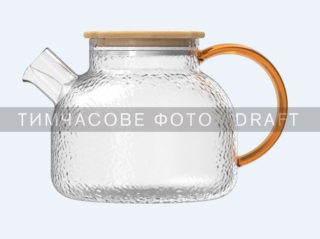 ARDESTO Заварник Gemini Dew 1000мл, боросиликатное стекло, бамбук, прозрачный