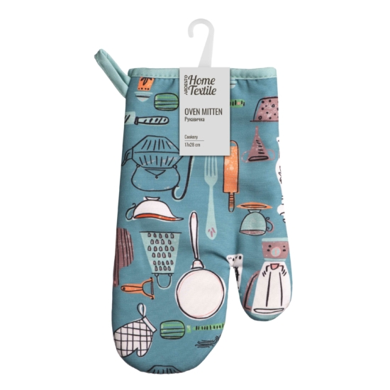 ARDESTO Oven mitten Cookery 17х28cm, 90% polyester, 10% cotton