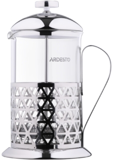 ARDESTO French press Gemini Fasano, 350 ml, stainless steel, glass