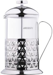 ARDESTO French press Gemini Fasano, 600 ml, stainless steel, glass