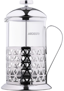 ARDESTO French press Gemini Fasano, 1000 ml, stainless steel, glass