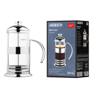 ARDESTO French press Gemini Asti, 600 ml, stainless steel, glass