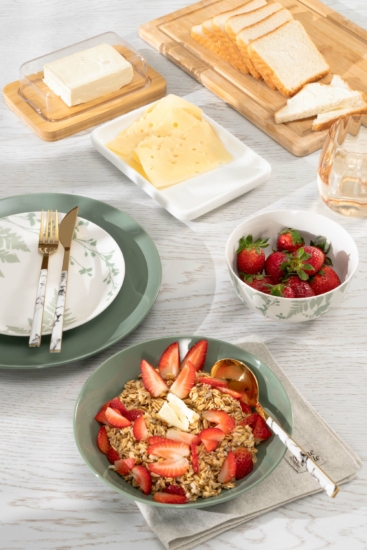 ARDESTO Dinner plate Capri, 26.8cm, porcelain, white green