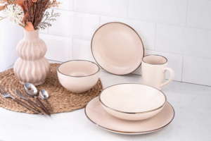 ARDESTO Dessert plate Emilia, 20cm, ceramic, beige