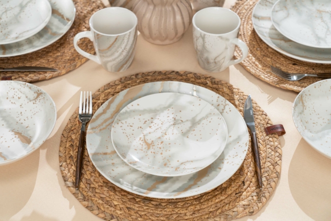 ARDESTO Dessert plate Sparkle, 19cm, porcelain, multi-colored