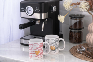 ARDESTO Mug Hello, 330ml, ceramic, white-pink