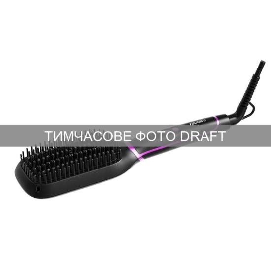 ARDESTO straightening brush Violet Pro HSB-Y220PRO, 50V, 130-210C, display, ceramics, black