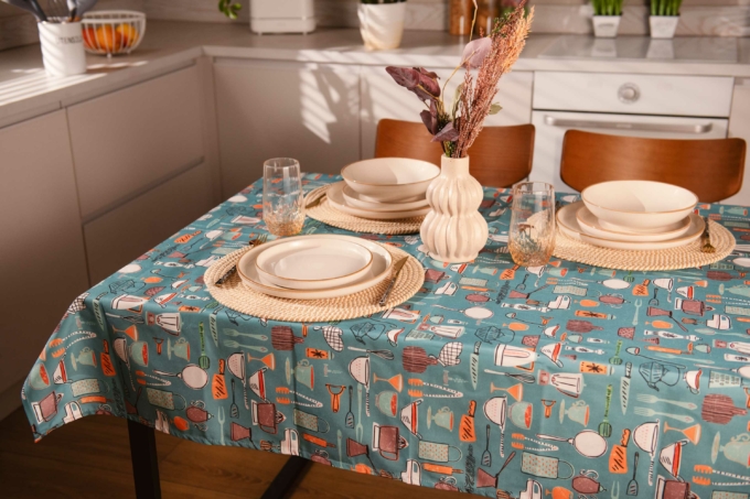 ARDESTO Tablecloth Cookery 120х140cm, 90% polyester, 10% cotton