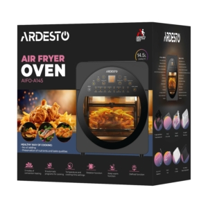 ARDESTO air fryer, 1700W, bowl-14.5l, touch control, 50-220°C, iron/plastic, grey-black