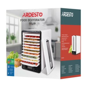 ARDESTO Dryer for products FDB-1138, 550W, pallets -10+1x3cm, max-70°С, temperature adjustment, plastic, white