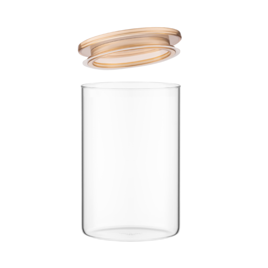 ARDESTO Jar Fresh 900ml, glass, plastic, transparent
