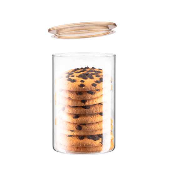ARDESTO Jar Fresh 900ml, glass, plastic, transparent
