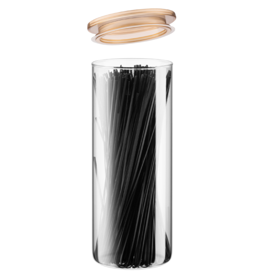 ARDESTO Jar Fresh 1600ml, glass, plastic, transparent