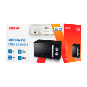 ARDESTO Microwave oven, 23L, mechanical control, 900W, handle opening, black