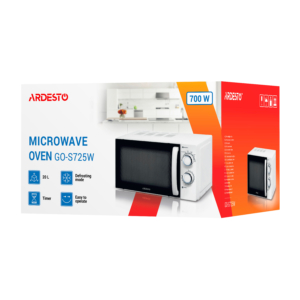ARDESTO Микроволновая печь, 20л, мех. управл., 700Вт, откр.ручкой, белый