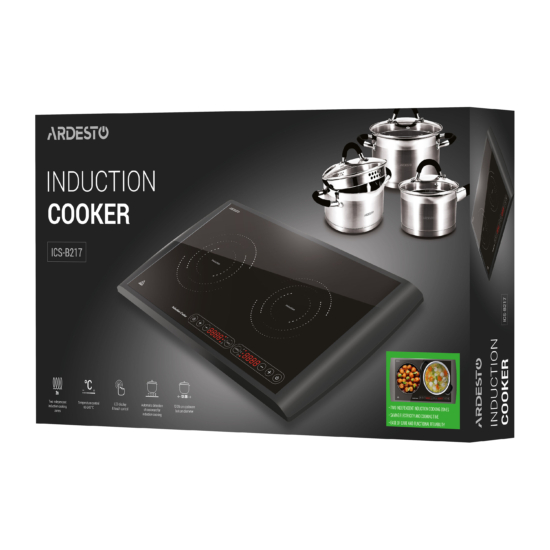 ARDESTO Table cooker induction, burner – 2, 1.3+1.6W, control – sensor, black