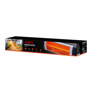 ARDESTO Infrared heater quartz, 16m2, 3000w, mechanical control, grey/black