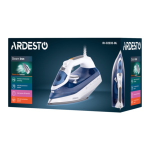 ARDESTO Утюг IR-C2232-BL, 2200Вт, 320мл, паровой удар, керам. подошва, синийУтюг IR-C2232-BL, 2200Вт, 320мл, паровой удар, керам. подошва, синий