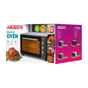 ARDESTO Table oven 1700W, 48L, chrome resistance, timer, lamp, rotisserie, black