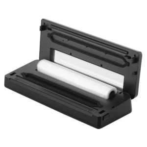 ARDESTO Vacuum Sealer for rolls and packages, 110W, 28сm, electronic control, +1 roll, plastic+ inox, silver