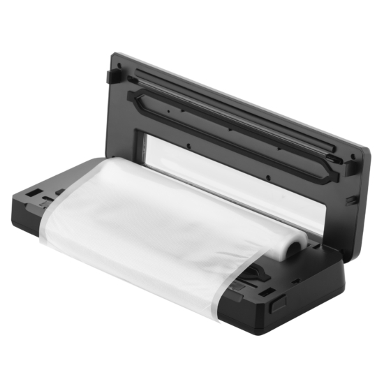 ARDESTO Vacuum Sealer for rolls and packages, 110W, 28сm, electronic control, +1 roll, plastic+ inox, silver