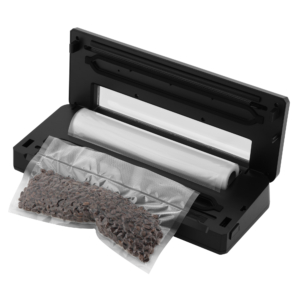 ARDESTO Vacuum Sealer for rolls and packages, 110W, 28сm, electronic control, +1 roll, plastic+ inox, silver