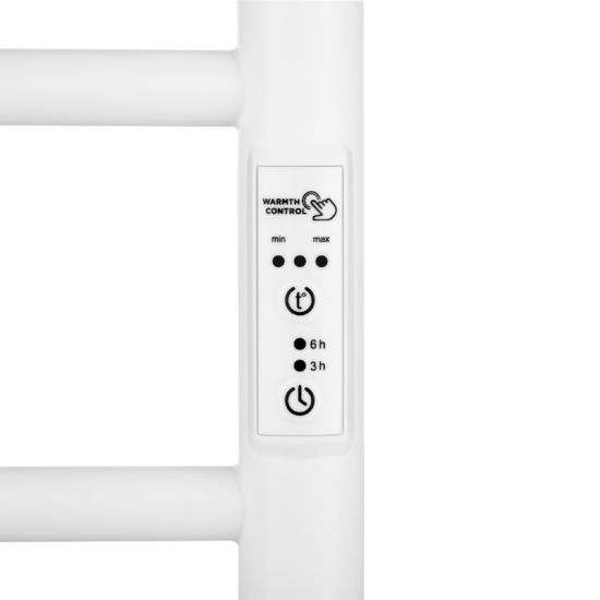 ARDESTO Рушникосушка електрична Classik-TR K з гачками, 570х430х80мм, таймер-регулятор, сталь, білий матовий