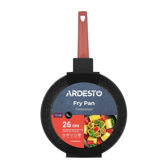 ARDESTO Fry pan Gemini Molise, 26cm, aluminium, red