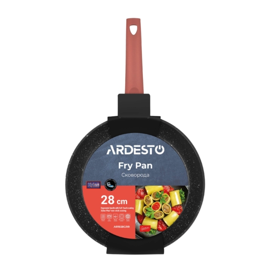 ARDESTO Fry pan Gemini Molise, 28cm, aluminium, red