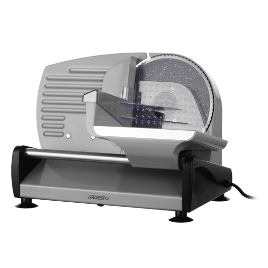 ARDESTO Slicer, 250W, blade-stainless steel, diameter of the knife-190мм, corps- iron/plastic, grey-black
