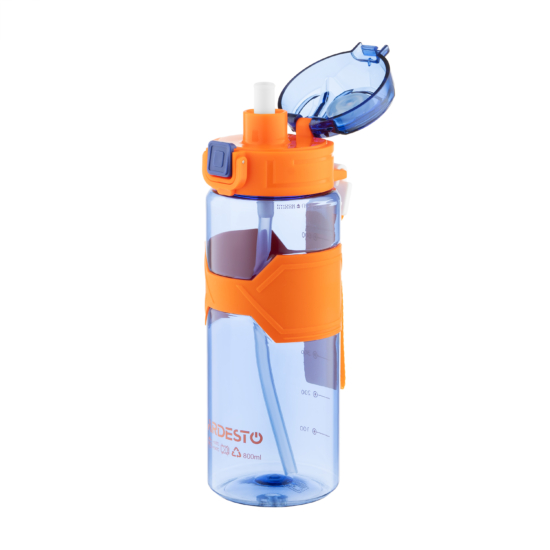 ARDESTO Пляшка для води Fitness 800мл, пластик, синій