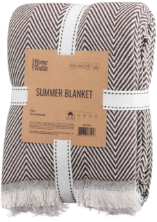 Плед Ardesto Summer 190×220см, 100% бавовна, коричневийПлед Summer 190×220см, 100% бавовна, коричневий